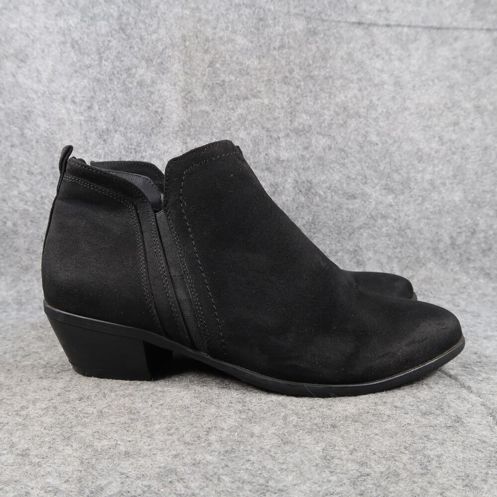 Madeline Girl Shoes Womens 7.5 Ankle Boots Fashion Block Heel Bootie Black